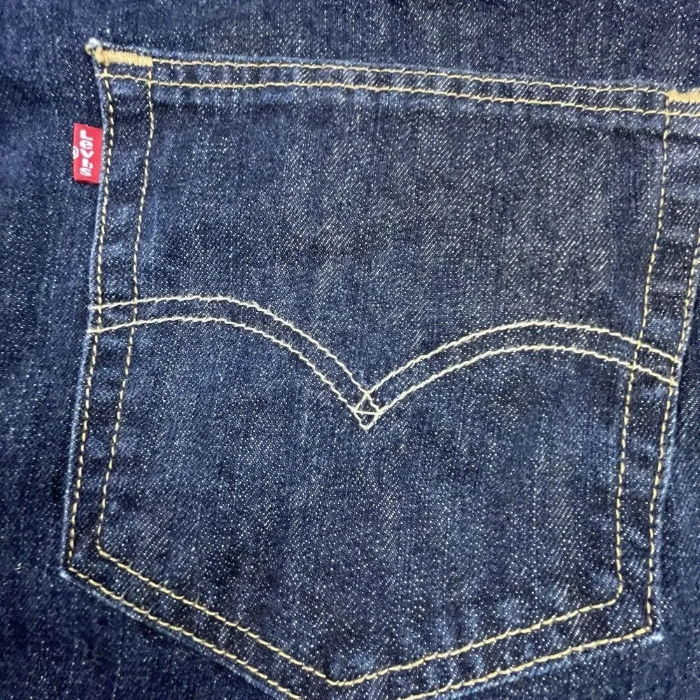 Levis 527 Jeans Men 42x32 Blue Bootcut Dark Wash Denim Cowboy Western Workwear